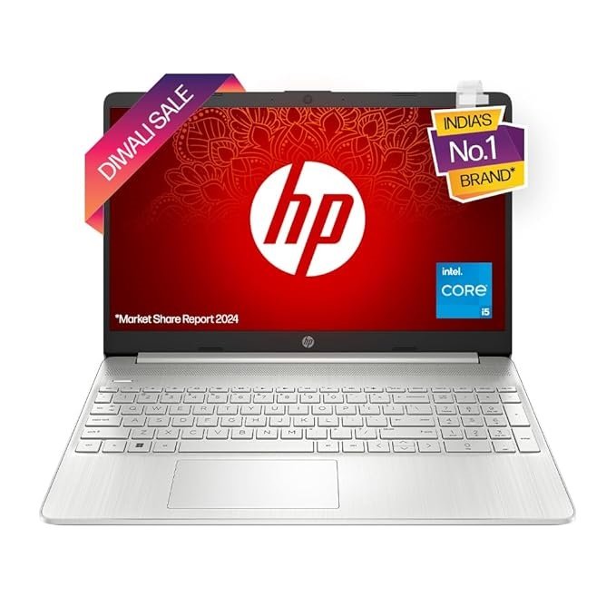 HP Laptop 15s, AMD Ryzen 7 5700U, 15.6-inch (39.6 cm), FHD, 16GB DDR4, 512GB SSD, AMD Radeon graphics, Backlit KB, Thin & light, Dual speakers (Win 11, MSO 2021, Silver, 1.69 kg), ey2001AU